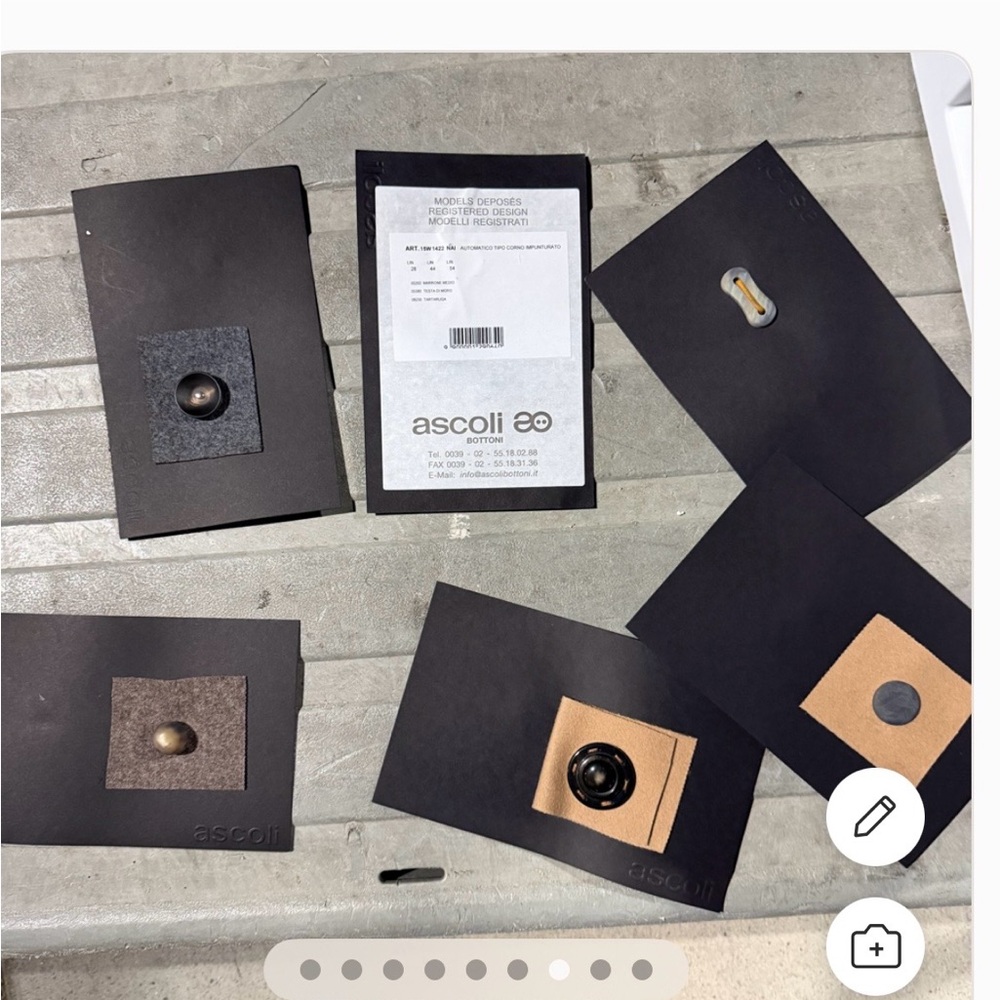 Moncler Black and Brown Button Collection